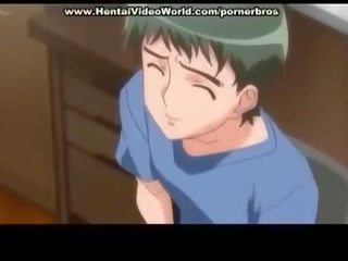 Anime teinit koulutyttö sets ylös hauska naida sisään sänky