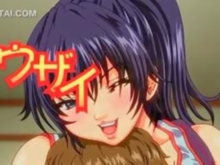 Busty exceptional Hentai babe Caught Working Wet Tits