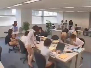 Smooth Asian group of secretaries naked