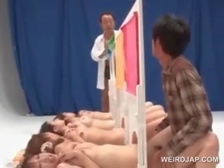 Asian Naked Girls Get Cunts Nailed In A x rated film Contest
